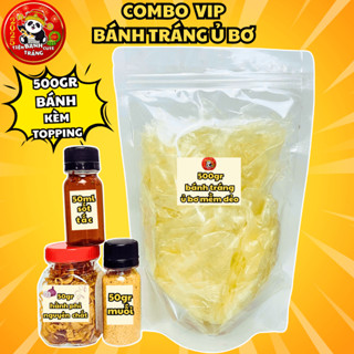 Combo 500g Bánh Tráng Rìa Ủ Bơ Dẻo Muối Ghiền Hành Phi Sốt Tắc - Tiệm Bánh Tráng Cute