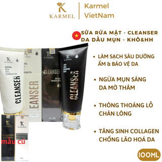 Sữa rửa mặt xóa mụn dưỡng ẩm trắng da thu nhỏ lỗ chân lông cho cho da dầu mụn, da khô hỗn hợp100ml - Cleanser Skin Kamel