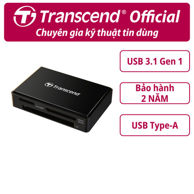 Đầu đọc thẻ nhớ USB 3.1 / 3.0 all-in-1 Reader Transcend F8 Bảo hành 2 năm