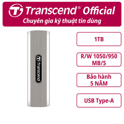 Ổ cứng di động SSD Transcend ESD320A 512GB / 1TB / 2TB 1050MB/s - Bảo hành 5 năm