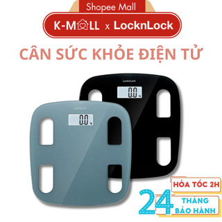  Cân sức khỏe điện tử LocknLock Body Fat Scale ENC541 Dùng Pin AAA Theo Dõi Các Chỉ Số Cơ Thể Qua Ứng Dụng K-MALL 