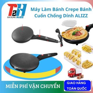 Máy Làm Bánh Crepe Bánh Cuốn Chống Dính ALIZZ Tiện Lợi Cao Cấp