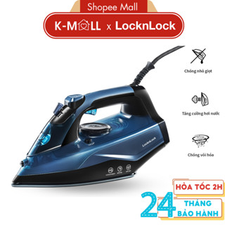 Bàn ủi hơi nước LocknLock ENI362BLU Xanh Dương chống nhỏ giọt, vôi hoá, tăng cường hơi nước - K-MALL