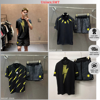 Bộ Quần Áo Nam Hy Đờ Rô In Hình Đầu Lâu Siêu Chất - Bộ Quần Áo Nam Nữ In Siêu Tia Sét Phối Đầu Lâu Siêu Đẹp