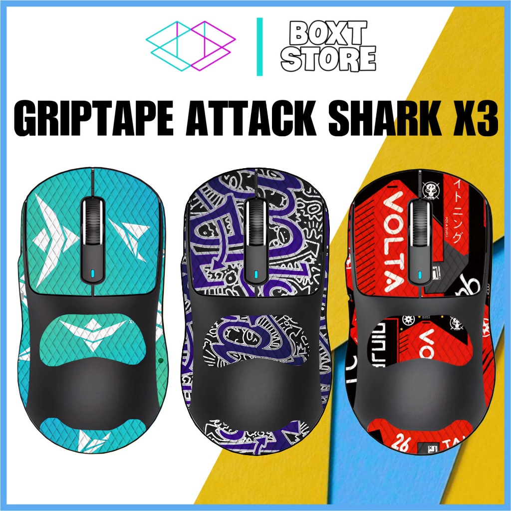 Miếng Dán Grip Tape 3M Chống Trượt Chuột Attack Shark X3 Pro - Skin Griptape Attack Shark X3