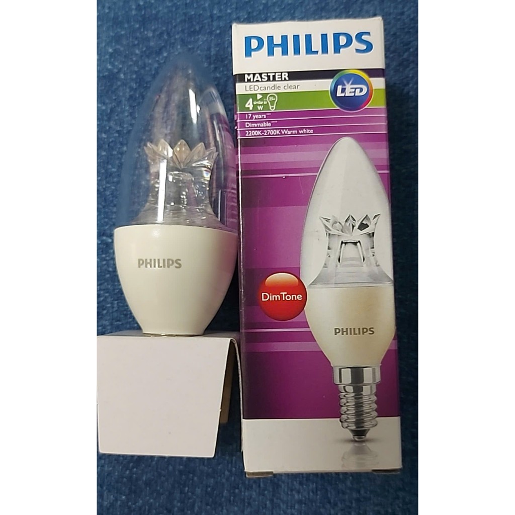 Bóng Led nến 4 - 25W E14 2700K có thể điều chỉnh ánh sáng (dimmable)