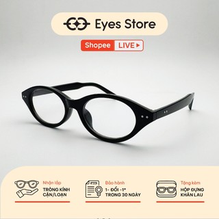 Gọng kính cận oval y2k nữ nhựa cứng EYESSTORE phụ kiện thời trang 20267