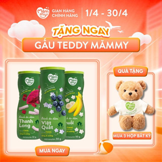 Bánh ăn dặm hũ Mămmy vị trái cây và rau củ giúp hỗ trợ tiêu hoá cho bé 6 tháng tuổi, hũ 32-50g