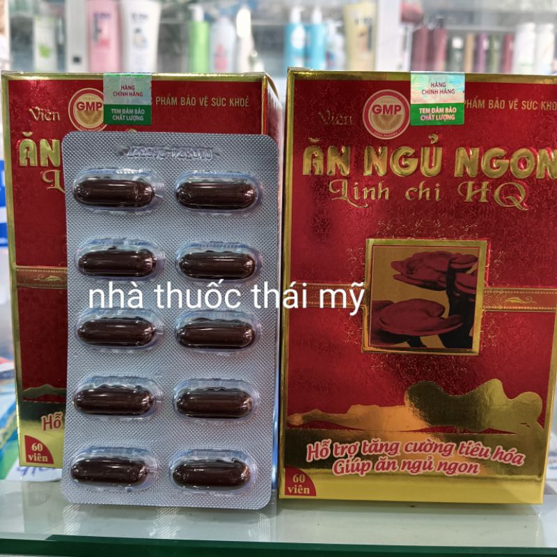 viên ăn ngủ ngon linh chi HQ ( tăng cường tiêu hoá, ăn ngủ ngon ).