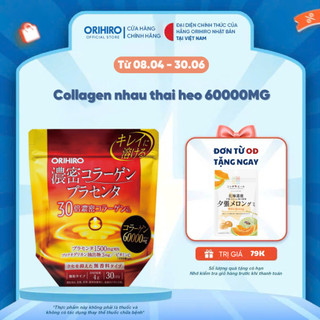  Bột Collagen Orihiro nhau thai heo 60000mg 1 gói 