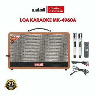 Loa Karaoke Xách Tay Mobell MK-4960A 750W - Âm Thanh Đỉnh Cao, Thiết Kế Bọc Da Sang Trọng Tặng 2 Micro Sạc Cao Cấp
