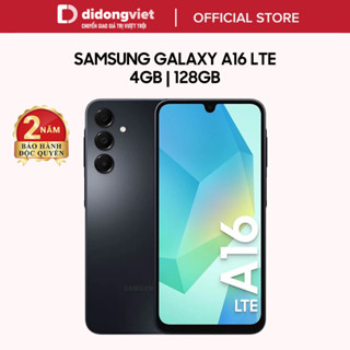 Điện thoại Samsung Galaxy A16 LTE Ram 4GB | 128GB, Màn hình 6.7" - Chip MediaTek Helio G99 - 5000 mAh | BH 24 tháng