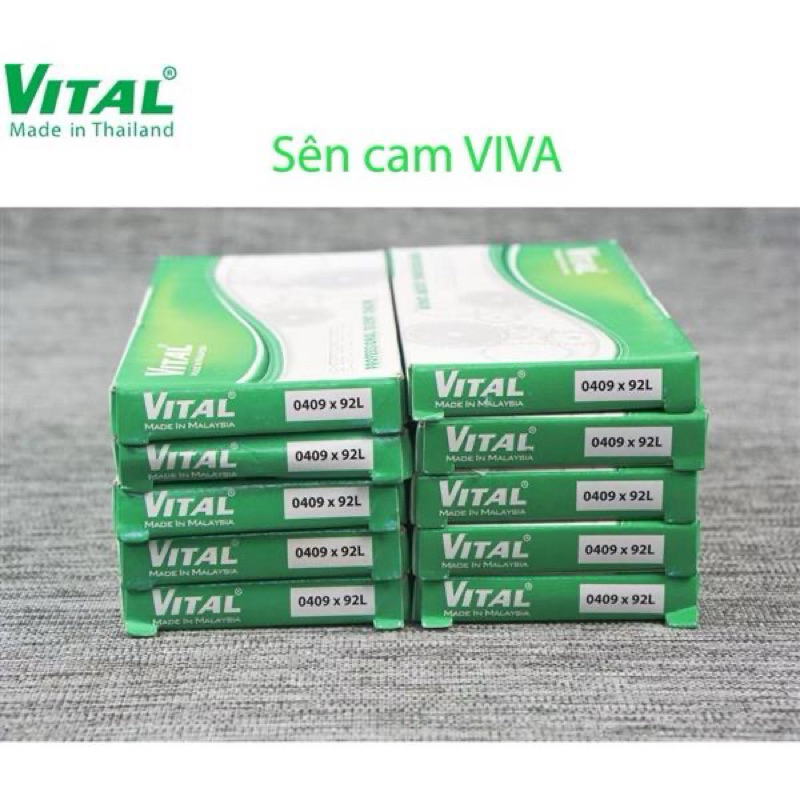 Sên cam VITAL cho SUZUKI VIVA - dài 88/90/92 mắc 0409 (0434) - Xích cam xe máy, nhập khẩu Malaysia