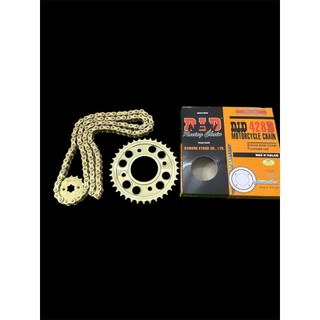 Bộ Sên Nhông Dĩa Vàng Wave RS/A100/110/S110/RSX/Blade xe nhật NEWDID 14-36-106 10 Ly