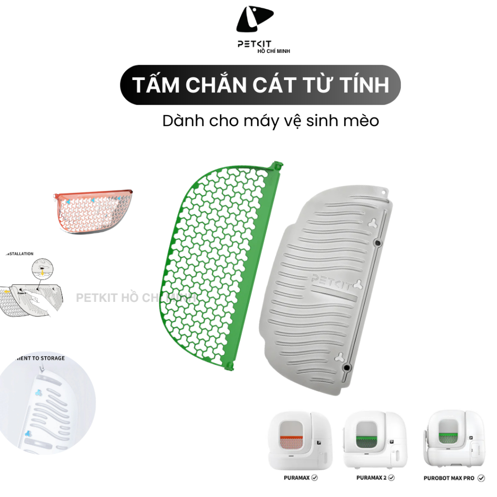 Tấm Chắn Cát Từ Tính Dành Cho Máy Vệ Sinh Cho Mèo Pura Max 2