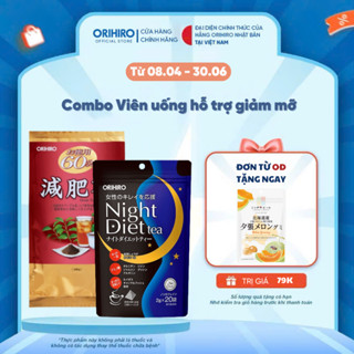 Combo Hỗ trợ Giảm mỡ thừa Orihiro hiệu quả ( Genpi + Trà 20 )