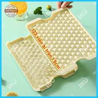   123 viên 1.5cm  Khuôn nhựa làm thạch bi trà sữa thạch chip mini làm đá viên cầu tròn 