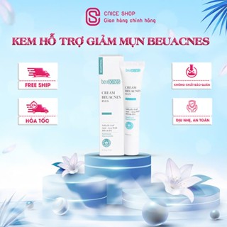  Kem giảm mụn BEUACNES - Giảm mụn trứng cá chiết xuất rau má hỗ trợ mờ thâm mụn nhanh trong 24h 