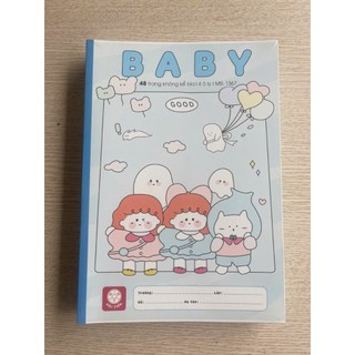   Siêu rẻ  Tập 10 vở ô ly 48 trang Baby 1367 HẢI TIẾN cao cấp chống lóa 