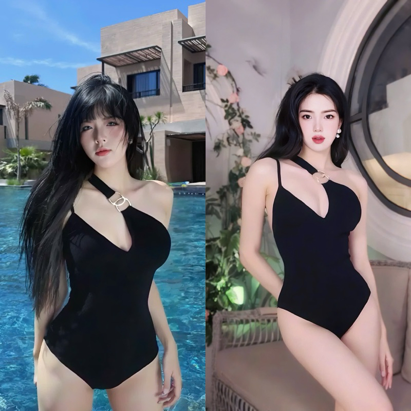 Bikini lệch vai phối khoen tròn sang chảnh Bikini Diệp Lâm Anh L08