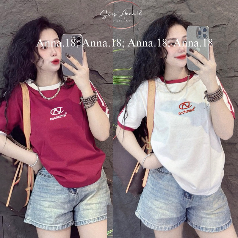 Áo phông 3158 cotton khô baby tee 36-58kg thêu chữ ( N -nocturnal )