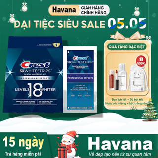 Miếng Dán Trắng Răng Crest 3D White Trắng Sáng, An Toàn Men Răng - 1 Miếng