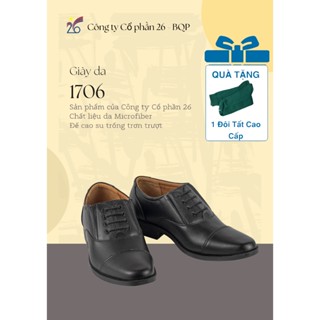 Giày da nam G23-01 da Nappa cao cấp Chính hãng Công ty Cổ phần 26 (*tặng kèm hộp xi + đón gót)