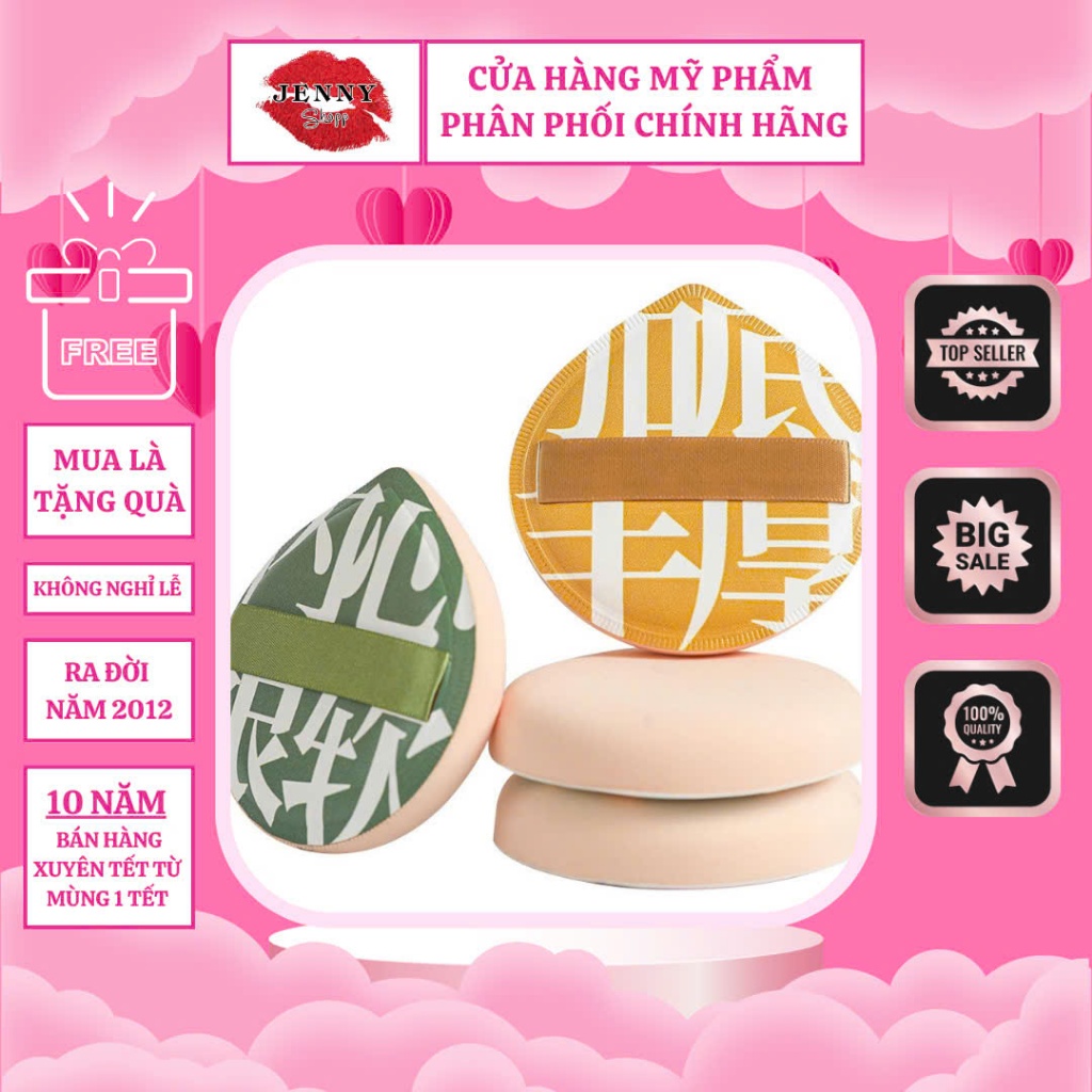 Mút Tán Nền/Phấn Phủ HERORANGE - XIXI - GECOMO mềm mịn đàn hồi