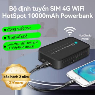 【MEFI】Bộ Phát WiFi 4G/5G Di Động 150Mbps - Pin 10000mAh + Sạc Dự Phòng - Phát Sóng 10 Thiết Bị,Tương thích mọi VN SIM