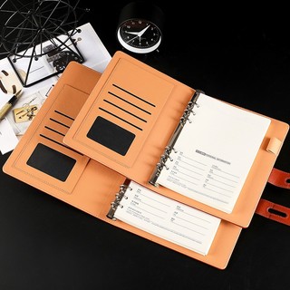 Sổ còng bìa da a4 giấy chống lóa 100gsm , Sổ tay ghi chép , sổ nhật ký văn phòng cao cấp
