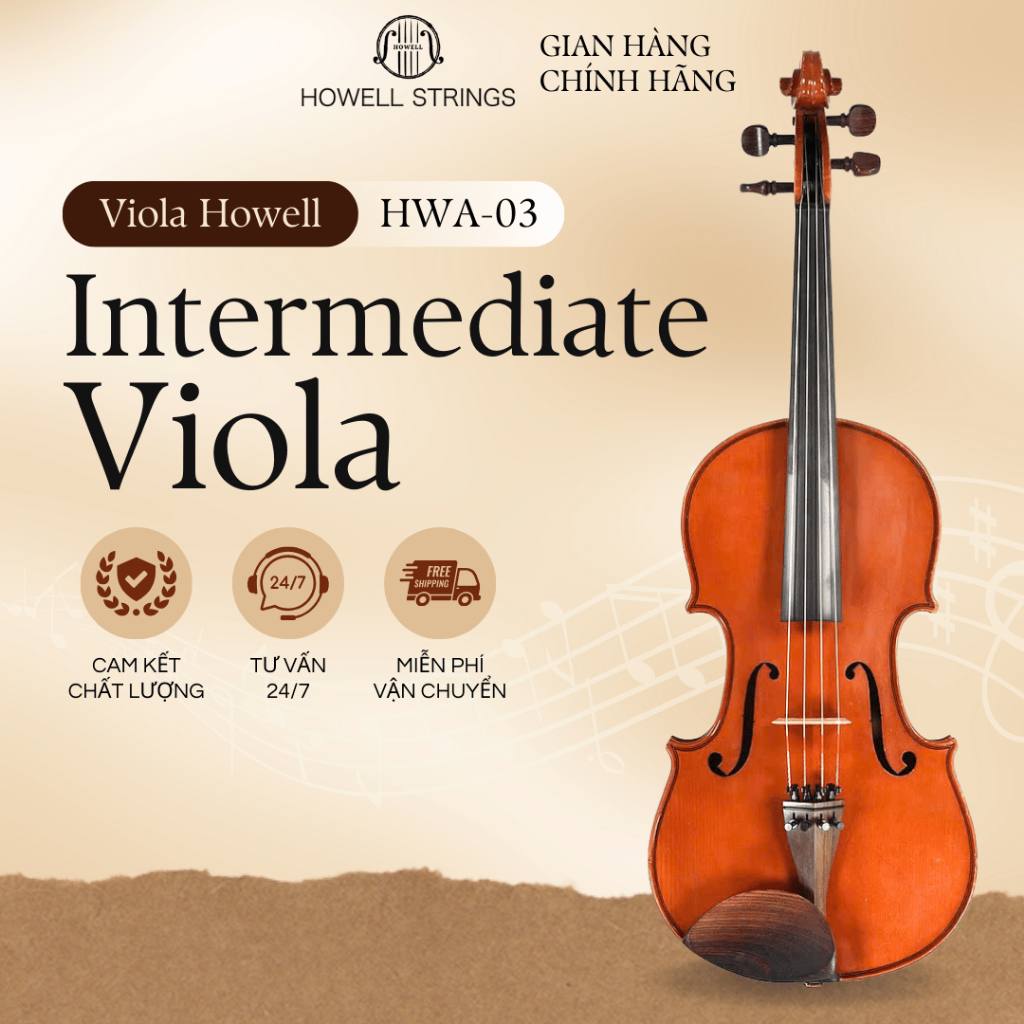 Đàn Viola HOWELL STRINGS Intermediate Model 3 – Lựa Chọn Lý Tưởng Cho Người Chơi Level 5-8 (ABRSM) |
