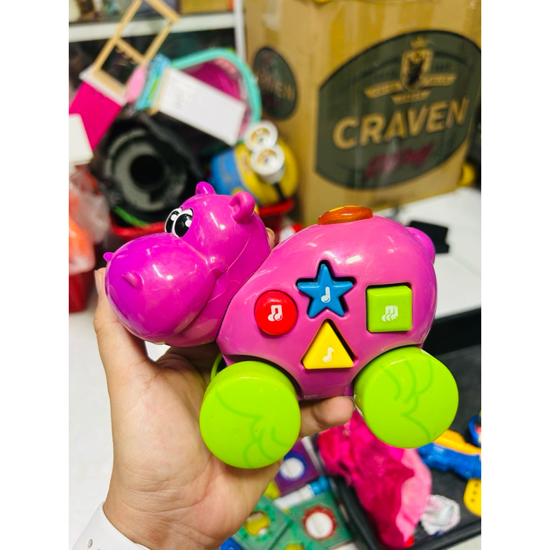 Đồ chơi nhạc đèn Hà mã Hồng Hippo Simba ABC Musical Animals Hippo Musical