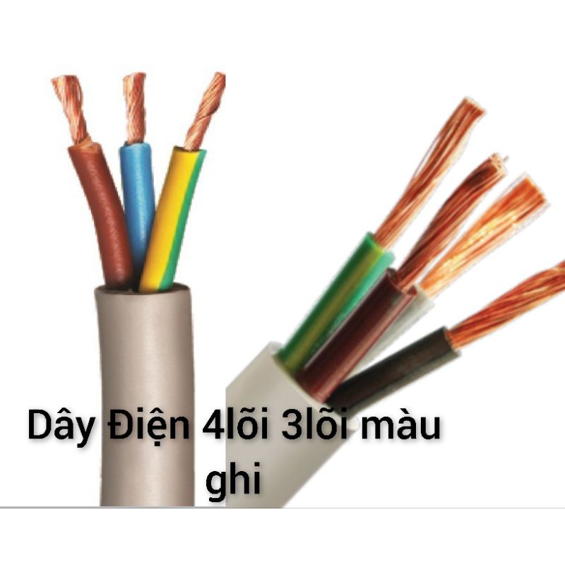 Dây Điện 4lõi  4*2.5 & 4*1.5 & 4*1.0& 3lõi 3x2.5 & 3x1.5 & 2lõi 2x4 & 2x2.5 & 2x1.5 CADI-SUN 300/500