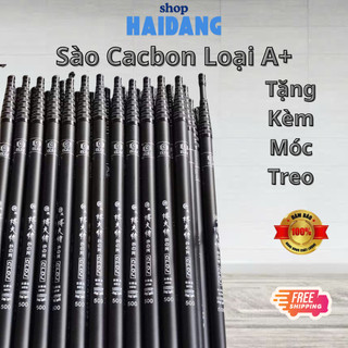 Sào Rút Carbon Đủ Size 3m-7m,Gậy Rút Cacbon Cao Cấp,Gậy Đa Dụng,Tặng Kèm Móc Treo