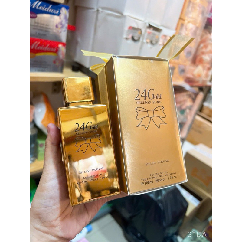 Nước hoa 24K PURE GOLD 100ML (mẫu mới)
