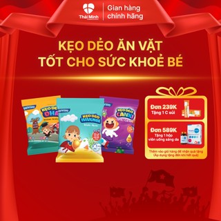 Kẹo Dẻo Heviho - Bổ Sung DHA, Canxi, Tăng Đề Kháng Giúp Bé Cao Lớn, Cho Bé Ăn Vặt Mà Vẫn Có Lợi Cho Sức Khoẻ - Gói 32gr