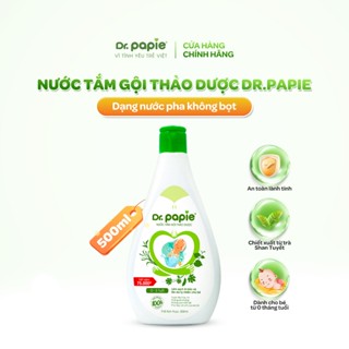 [LIVE] Nước Tắm Thảo Dược Dr.Papie Giúp Giảm Mẩn Ngứa Và Rôm Sảy, Hỗ Trợ Làm Sạch, Mát Da Bé - Chai 500ml