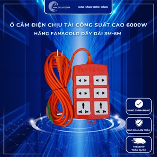  Ổ Cắm Điện FANAGOLD Công Suất 6000W – Dây 3m 5m – Chịu Tải Cao An Toàn Bền Bỉ – VnK Deli Store 