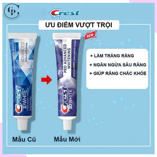 Kem đánh răng Crest Mỹ 3D Advanced Whitening