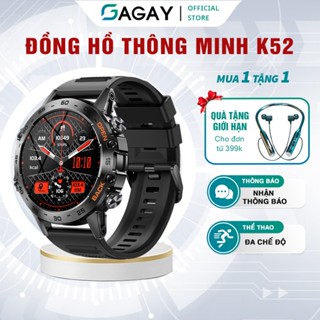  Đồng hồ thông minh gọi điện Bluetooth K52 đồng hồ thông minh thể thao ba bằng chứng đo nhịp tim GAGAY 
