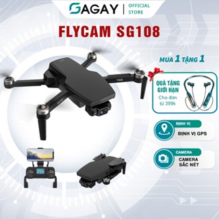 Flycam SG108 PRO Flycam không chổi than định vị GPS chip thông minh thế hệ mới khe cắm thẻ nhớ dung lượng pin lớn GAGAY