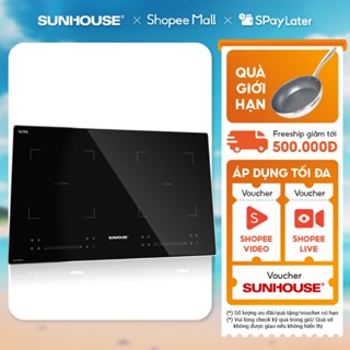 Bếp đôi điện từ Sunhouse SHB82032-EC - Booster nấu nhanh - 9 chế độ - Tính năng slow cook