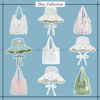 Combo Túi Tote Đeo Vai, Mũ Bucket Cột Hoạ Tiết Dễ Thương Nhiều Mẫu Dễ Phối Đồ Thời Trang Đi Biển Mùa Hè - Mã XTNV01