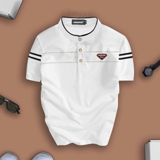 Áo Thun Nam Cổ Tàu Chất Liệu Cotton Cao Cấp Mềm Mịn Co Dãn 4 Chiều Thoáng Mát [THUNHQ]