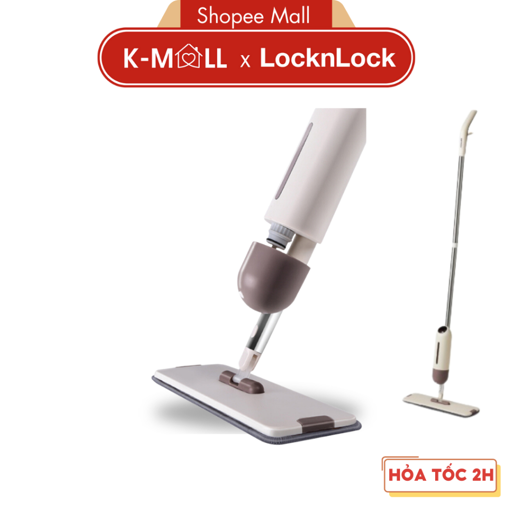 Cây lau nhà LocknLock dạng xịt nước Capsule Spray Mop ETM472 phun nước nhiều diện rộng  - K-MALL
