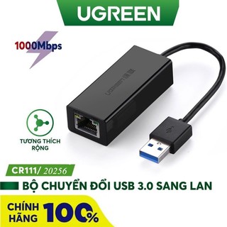 Cáp chuyển usb 3.0 sang lan gigabit 10/100/1000 ugreen 20256 - hàng chính hãng
