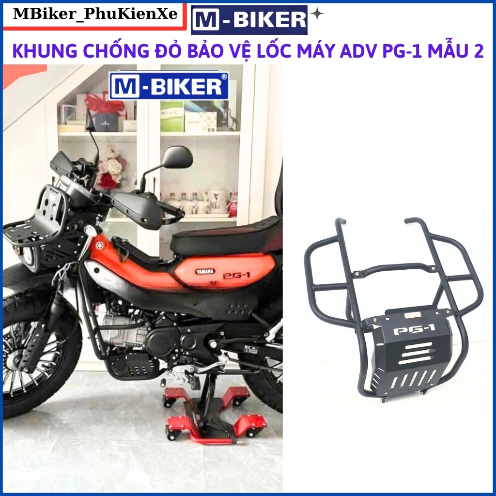 Chống đổ pg1, ốp gầm pg1, khung chống đổ pg1, phụ kiện pg1, phụ kiện xe mbiker
