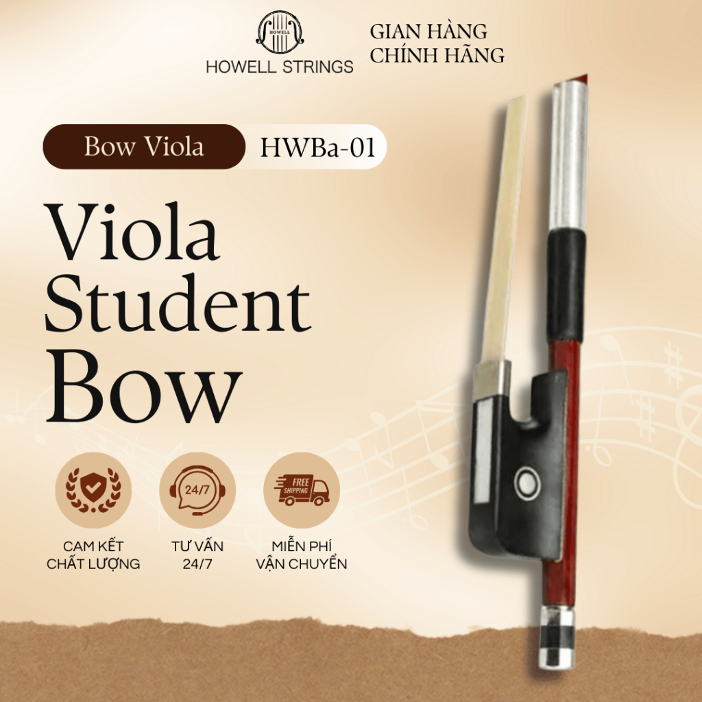 Cung Vĩ Viola HOWELL STRINGS Student Bow Model 1 – Vĩ Cho Người Mới Bắt Đầu Level 1-3 (ABRSM) | HWBa