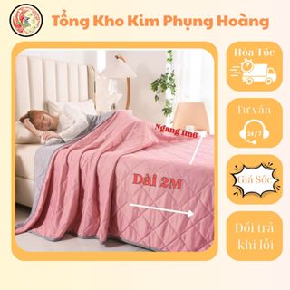 CHĂN THUN HÈ SIÊU MÁT LẠNH CAO CẤP 1M6X2M an toàn cho da, không gây kích ứng