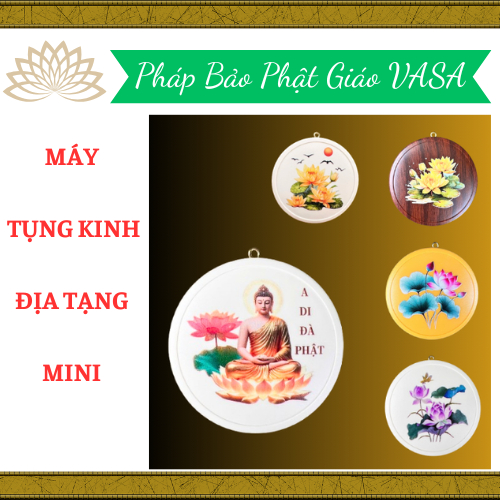  Máy Tụng Kinh Địa Tạng Trọn Bộ VASA Mini X9 Có Khe Gắn Thẻ 